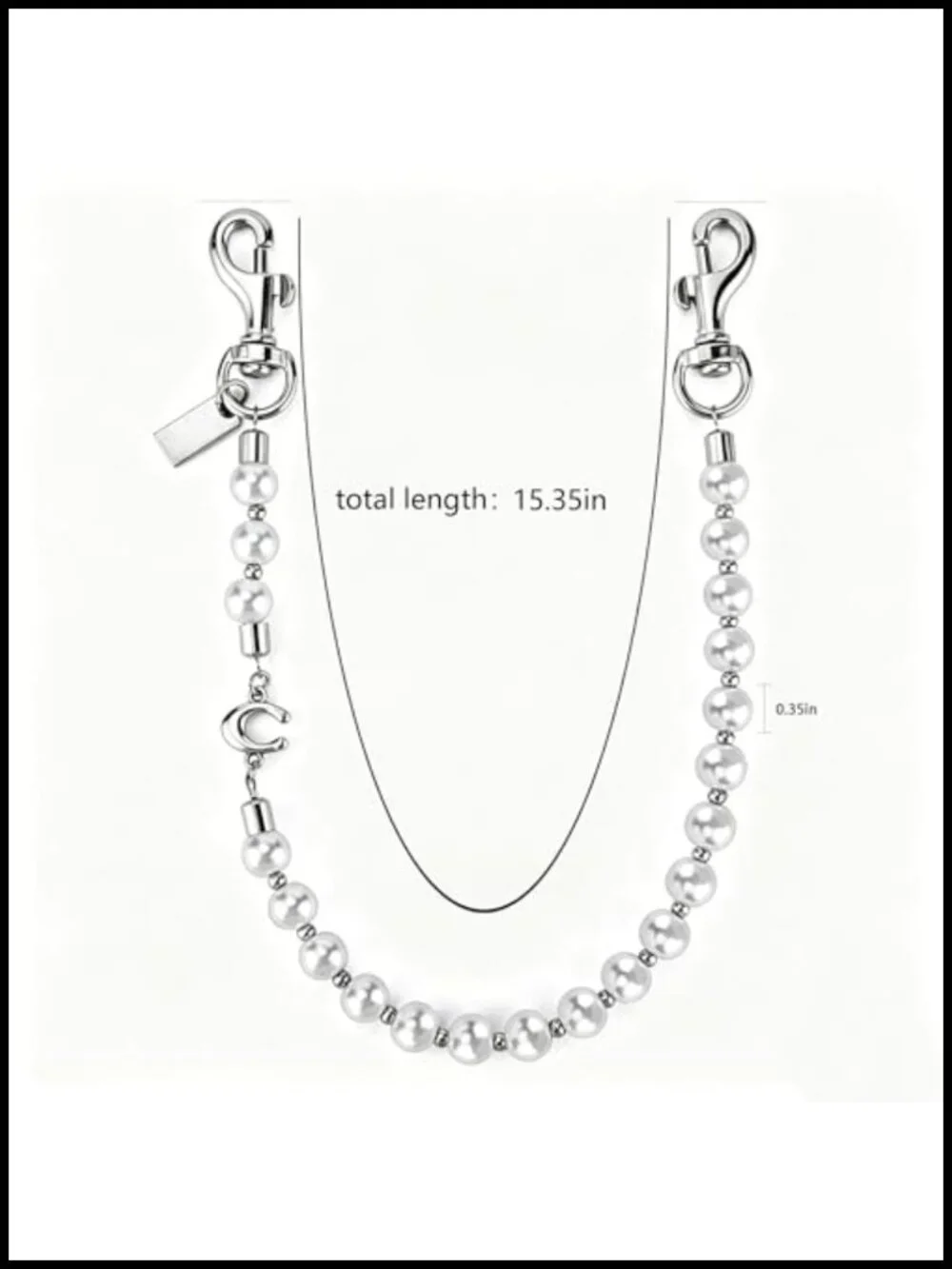 Metal Bag Charm Keychain for Purses Handbags